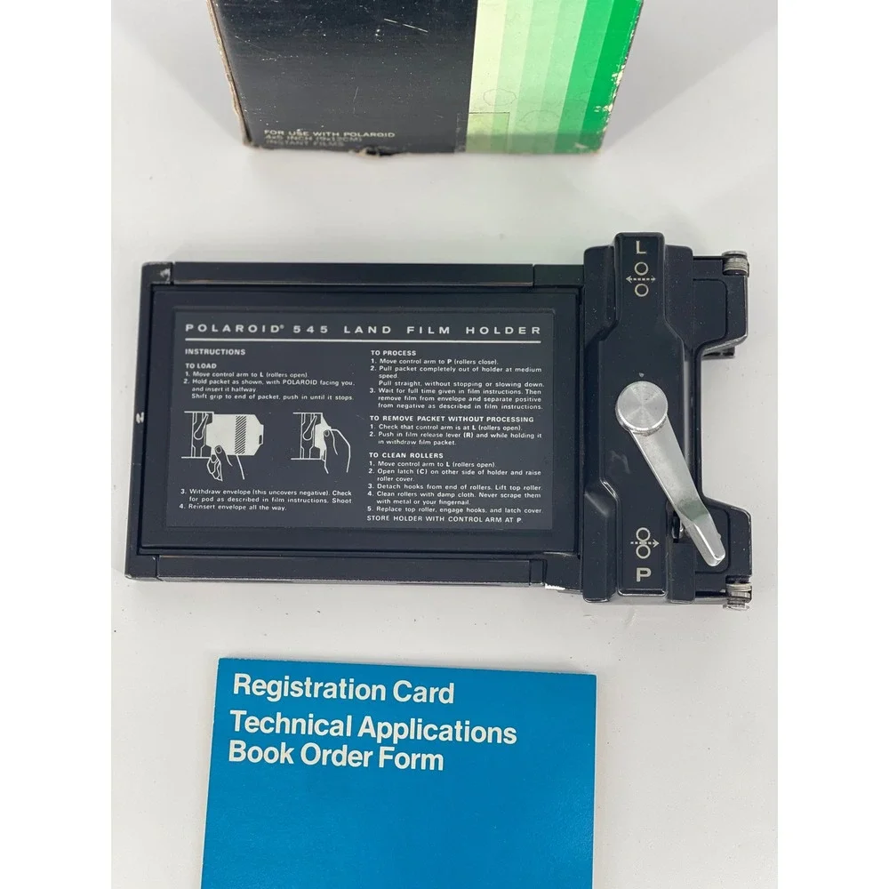 Polaroid Model 545 Land Film Holder 4x5 Large Format Instant Film Back with Box